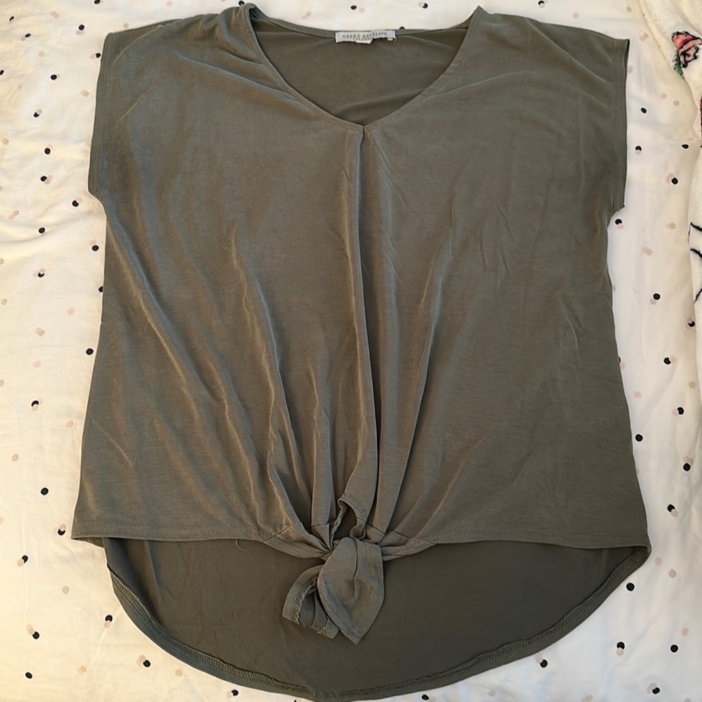 Green blouse